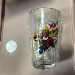 NWT Funko Captain Marvel Pint Glass Cup